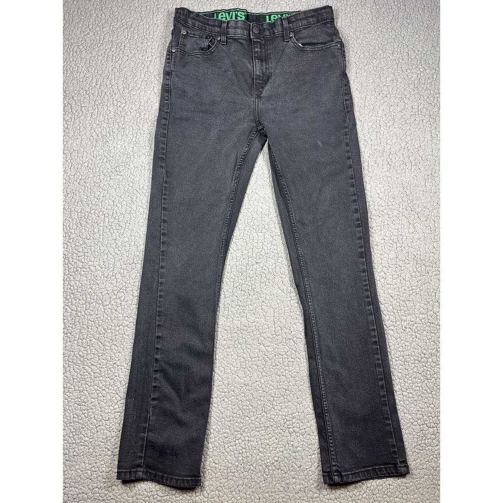 Levis 511 Jeans Boys 20 Regular W30 L32 Black‎ Slim Fit Stretch Denim